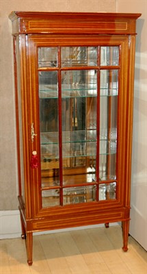 Lot 576 - Edwardian Style Inlaid Mahogany and Fruitwood...