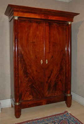 Lot 2564 - Empire Gilt-Bronze Mounted Mahogany Armoire...