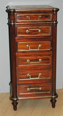 Lot 574 - Neoclassical Style Marble Top Brass Mounted...