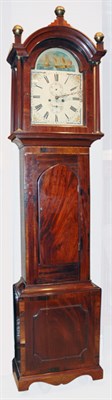 Lot 581 - Victorian Inlaid Mahogany Tall Case Clock...