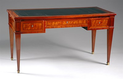 Lot 2465 - Directoire Ebonized Inlaid Mahogany Bureau...