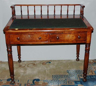 Lot 378 - Victorian Mahogany Slant Top Two-Drawer...