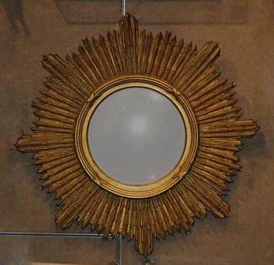 Lot 231 - Gilt-Wood Sunburst Mirror Diameter 30 inches.