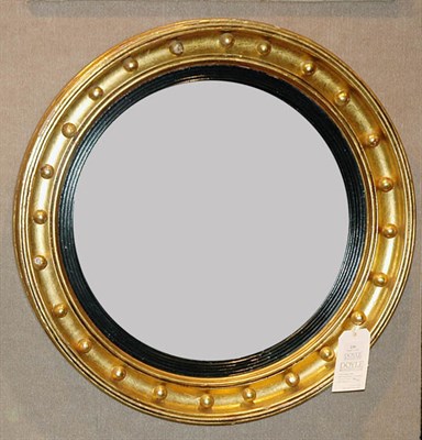 Lot 236 - Regency Style Gilt-Wood Convex Mirror Diameter...