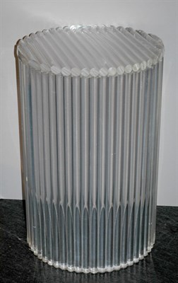 Lot 245 - Lucite Ribbed Design Circular Side Table...