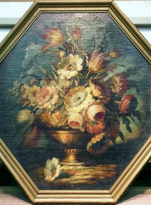 Lot 9 - Belgian School Early 20th century Floral Still...