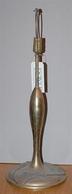 Lot 167A - Art Nouveau Style Mixed Metal Lamp Height 26...