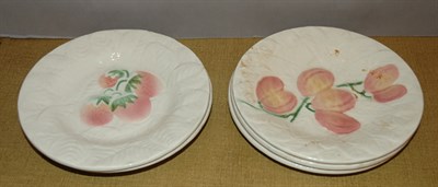 Lot 174A - Set of Six Pottery Fruit Plates