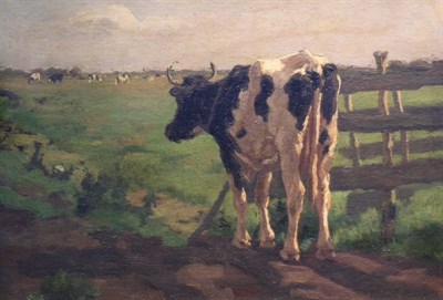 Lot 87 - Herman Gerhardus Wolbers Dutch, 1856-1926 Cow...