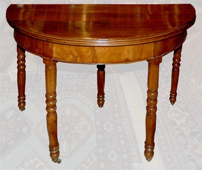 Lot 391A - Federal Style Mahogany Demilune Console Height...