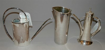 Lot 268 - Three Modernist Metal Table Articles...