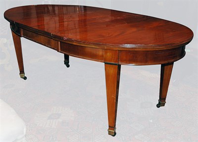 Lot 472 - Continental Mahogany Extension Dining Table...