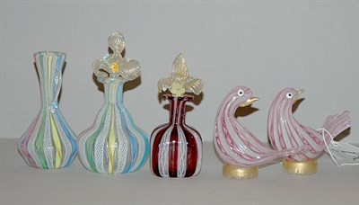 Lot 207 - Group of Italian Art Glass Decorations...