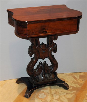 Lot 4160 - Victorian Mahogany and Rosewood Work Table...