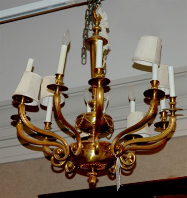 Lot 559 - Neoclassical Style Gilt-Metal Ten-Light...