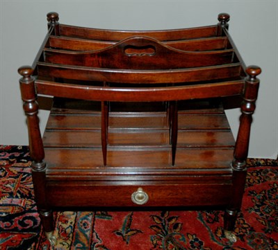 Lot 616 - Georgian Style Mahogany Canterbury Height 18...