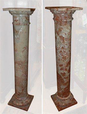 Lot 577 - Pair of Neoclassical Style Marble Pedestals...