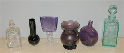 Lot 579 - Miscellaneous Group of Colored Glass Table...