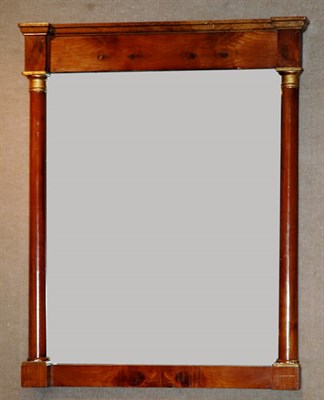 Lot 593 - Biedermeier Parcel Gilt Walnut Mirror Height...
