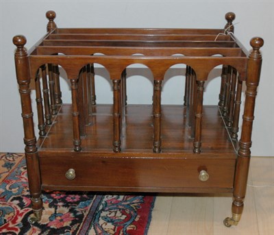 Lot 598 - Georgian Style Mahogany Canterbury Height 19...