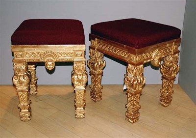 Lot 413 - Pair of Louis XIV Style Carved Gilt-Wood...