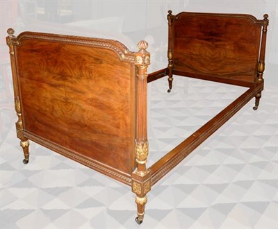 Lot 4136 - Neoclassical Style Walnut Daybed Height 41...