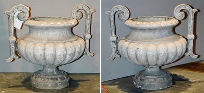 Lot 652 - Pair of Neoclassical Style Painted Metal...