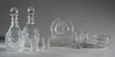 Lot 240 - Anglo Irish Cut Glass Table Service 19th...
