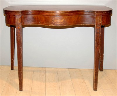Lot 277 - Federal Style Inlaid Mahogany Serpentine Front...