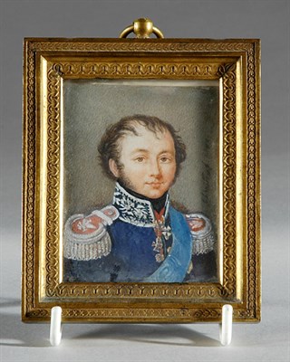 Lot 238 - Portrait Miniature of a Polish Nobleman...