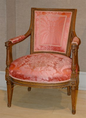Lot 2466 - Louis XVI Beechwood Fauteuil 18th Century The...