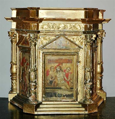 Lot 232 - Continental Baroque Gilt-Wood Tabernacle...