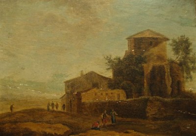 Lot 1056 - (i) Italian School 18th Century Pastoral Scene...