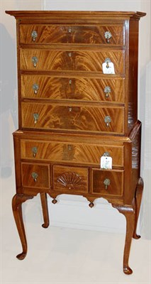 Lot 458 - Georgian Style Mahogany Diminutive Highboy...