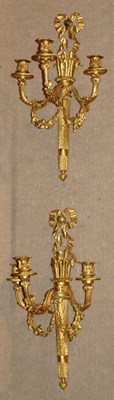 Lot 4384A - Pair of Neoclassical Style Gilt-Bronze...