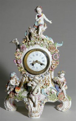 Lot 4404 - Meissen Style Porcelain Figure and Floral...