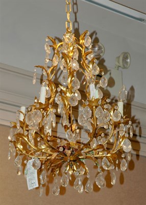 Lot 4433 - Louis XV Style Leaf Decorated Gilt-Metal and...