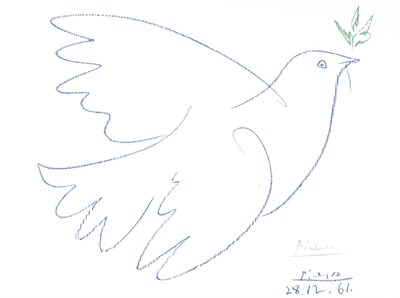 Lot 3241 - After Pablo Picasso DOVE OF PEACE Color offset...