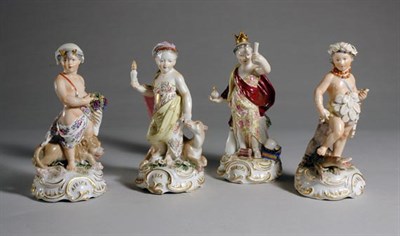 Lot 249 - Set of Four German Porcelain Four Continents...