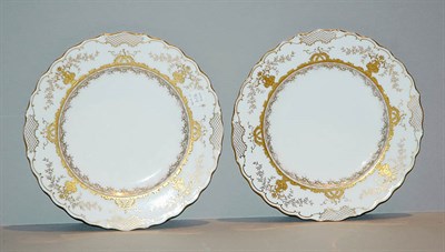 Lot 404 - Set of Twelve Coalport Porcelain Luncheon Plates