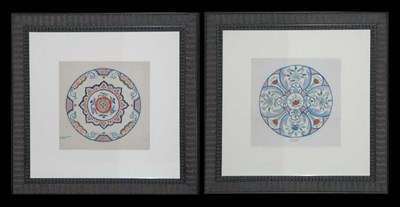 Lot 112 - Artist Unknown [PORCELAIN PLATE DESIGNS] Two...