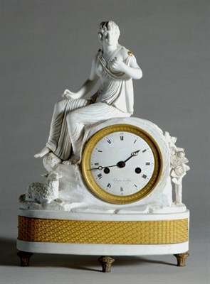 Lot 2389 - French Gilt-Bronze Mounted Bisque Porcelain...