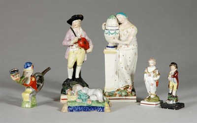 Lot 2487 - Group of Staffordshire Pearlware Figures First...