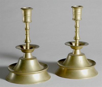 Lot 2203 - Pair of Continental Baroque Style Brass...