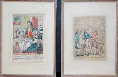 Lot 98 - Thomas Rowlandson A BONNET SHOP; DIRECTIONS TO...