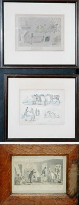 Lot 105 - George Cruikshank BLACK MONDAY...; COLLEGE...