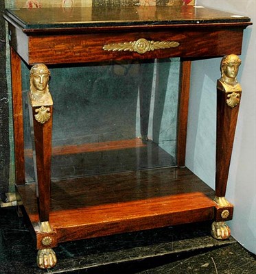 Lot 2584 - Empire Parcel Gilt and Mahogany Console Early...