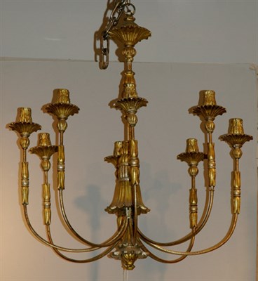 Lot 2412 - Continental Neoclassical Style Gilt-Wood Eight-...