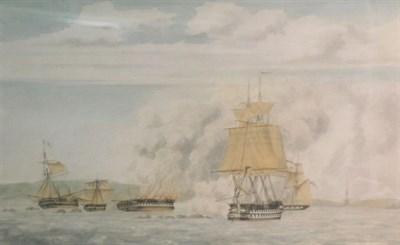 Lot 1010 - British School Late 18th Century Battle of...
