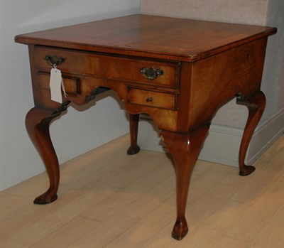 Lot 282 - George III Style Inlaid Mahogany Lowboy Height...